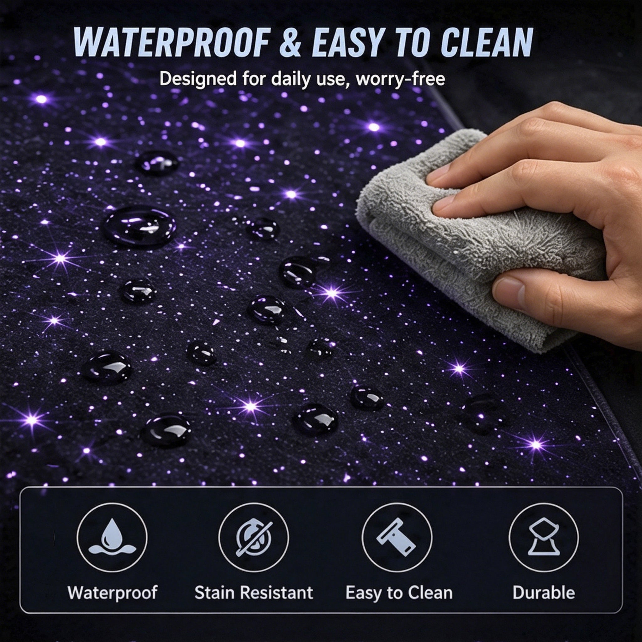 Starlight Fiber Optic Car Floor Mats