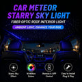 Car Meteor Starry Sky Fiber Optic Light Remote Control Roof Interior Light
