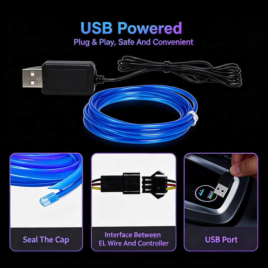 Car LED Cold Light Source Interior Atmosphere Light