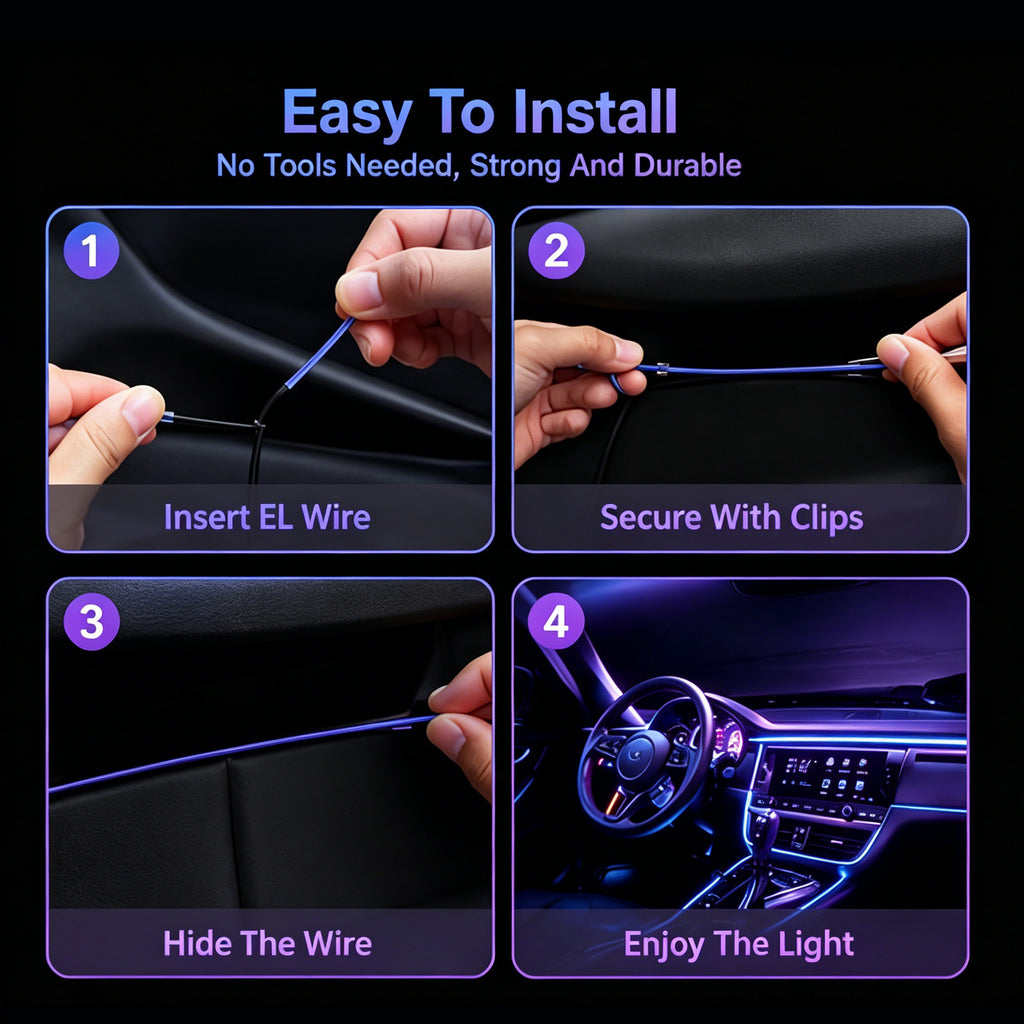 Car LED Cold Light Source Interior Atmosphere Light